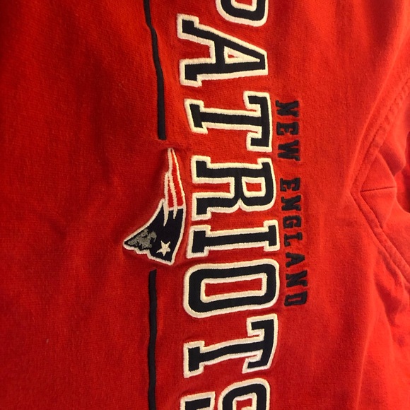 Vintage 1990s NFL New England Patriots thick long sleeve v neck embroidered logo - Picture 12 of 15